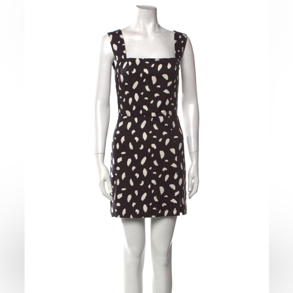 Reformation Black and White Mini Dress